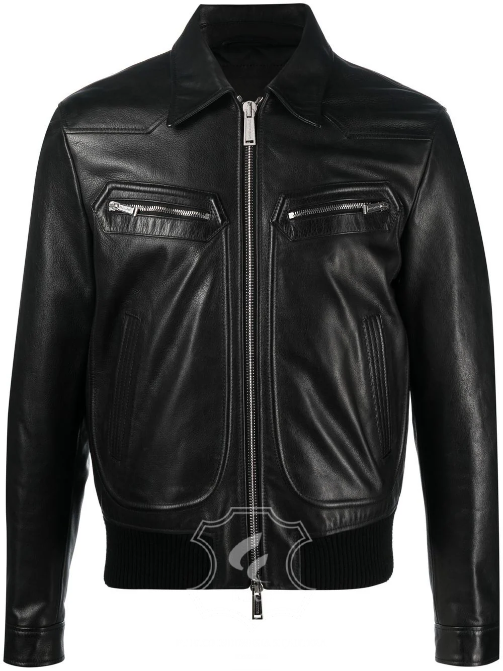 Jaket Kulit Pria Desain Bomber - PCB 419