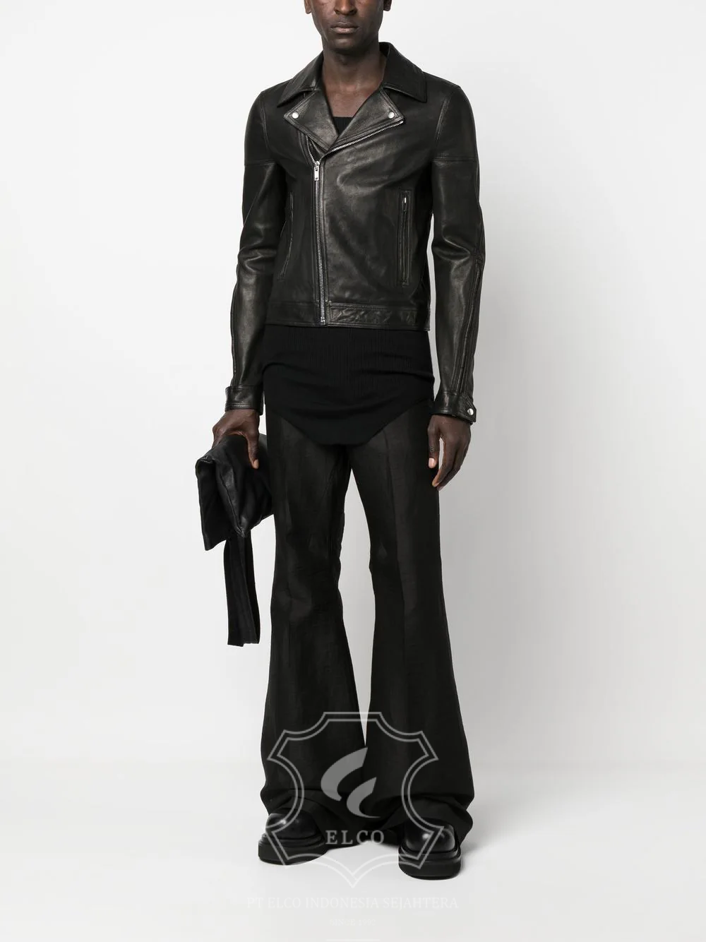 Jaket Kulit Pria Desain Serong - PS 411 - Gambar 2