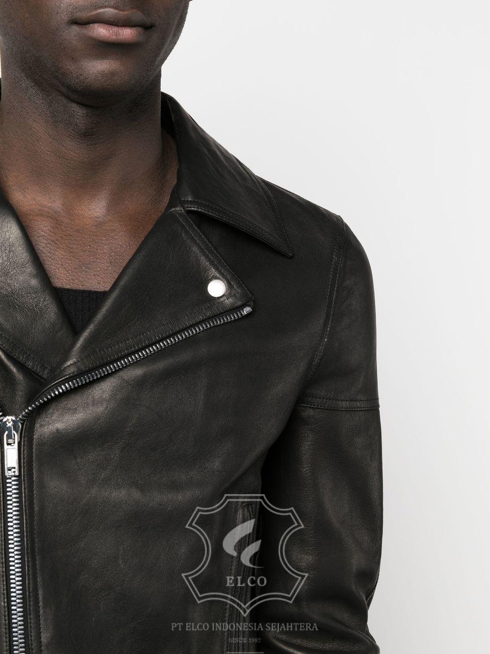 Jaket Kulit Pria Desain Serong - PS 411 - Gambar 5