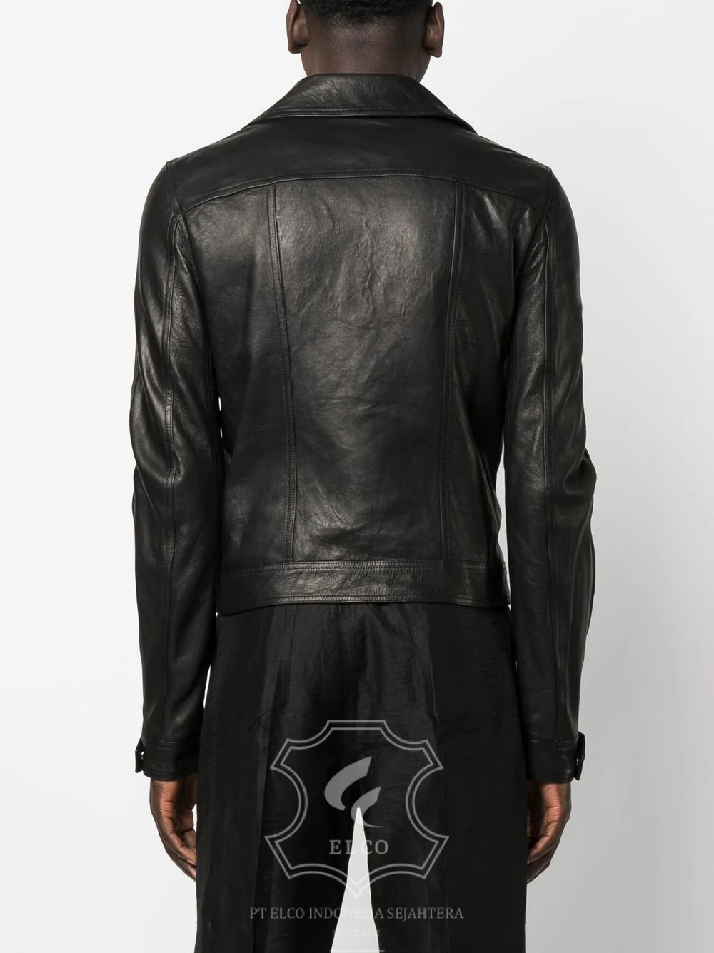 Jaket Kulit Pria Desain Serong - PS 411 - Gambar 3