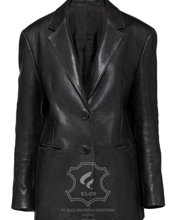 Jaket Kulit Wanita Desain Jas - WJ 427