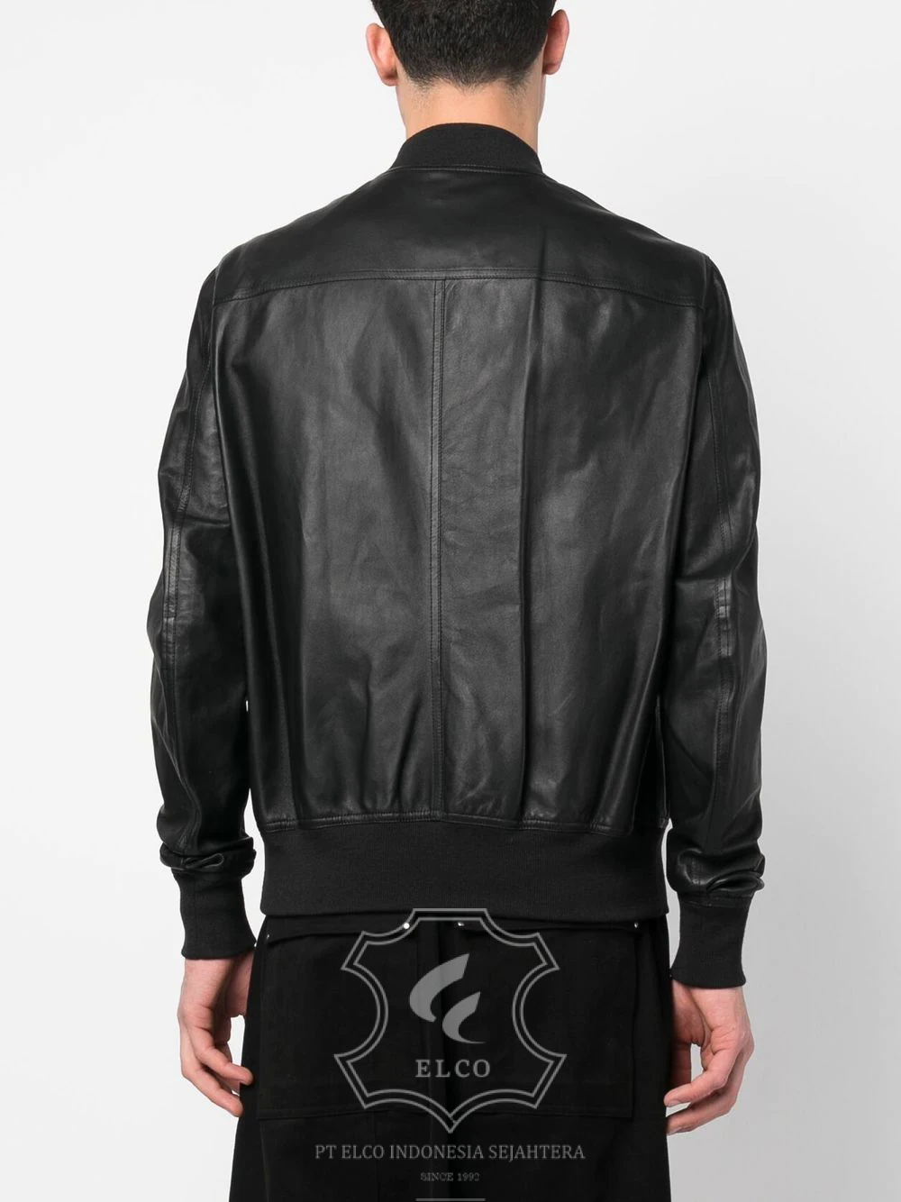 Jaket Kulit Pria Desain Bomber - PCB 442 - Gambar 4