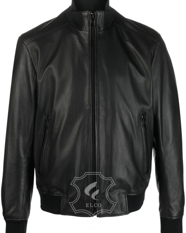 Jaket Kulit Pria Desain Bomber - PCB 430