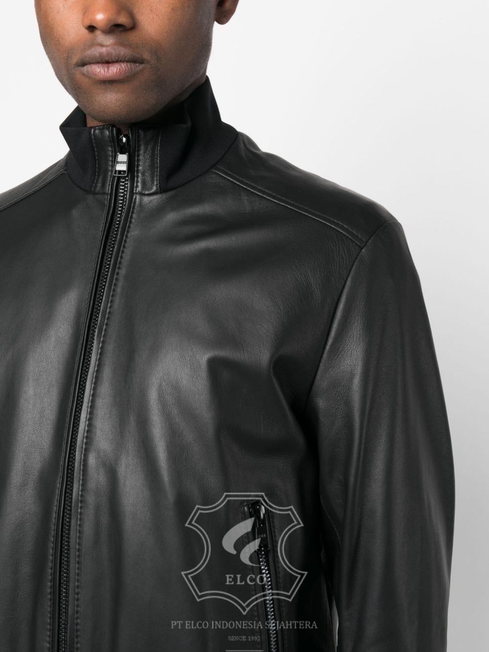 Jaket Kulit Pria Desain Bomber - PCB 430 - Gambar 5