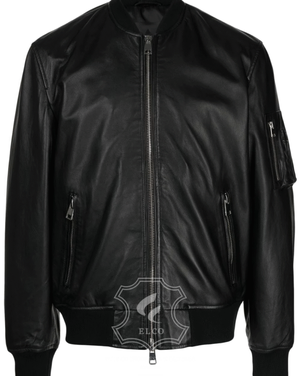 Jaket Kulit Pria Desain Bomber - PCB 451