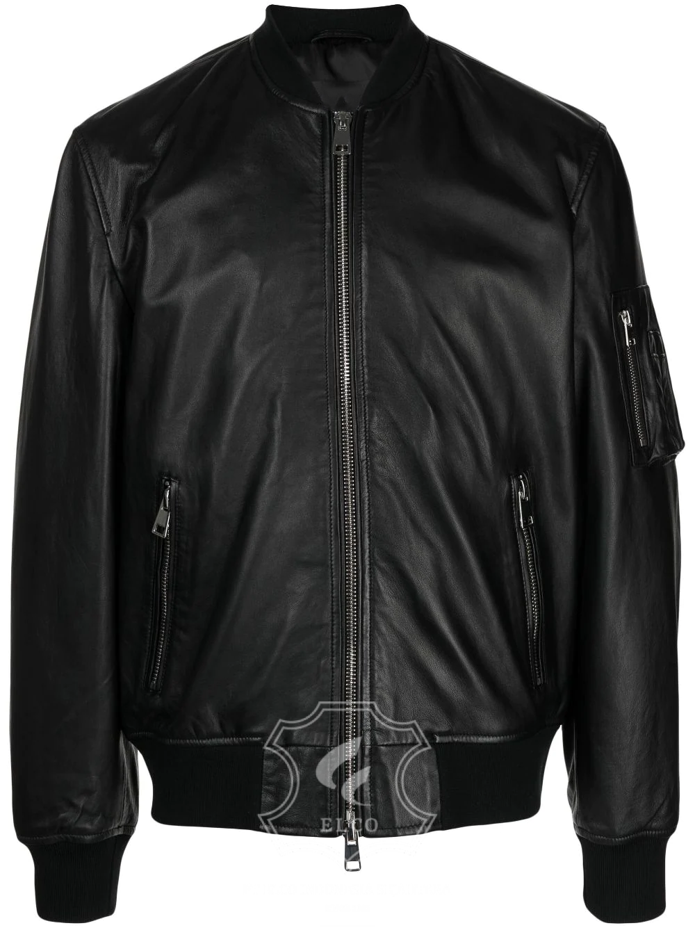 Jaket Kulit Pria Desain Bomber - PCB 451