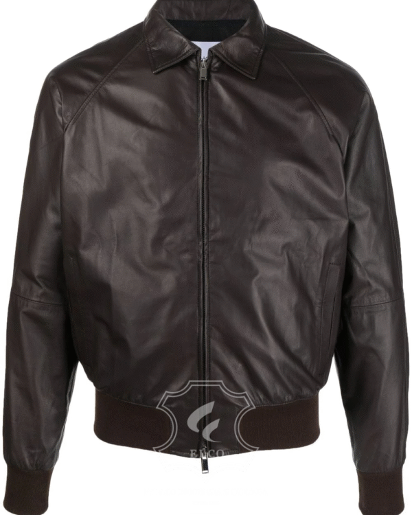 Jaket Kulit Pria Desain Bomber - PCB 435