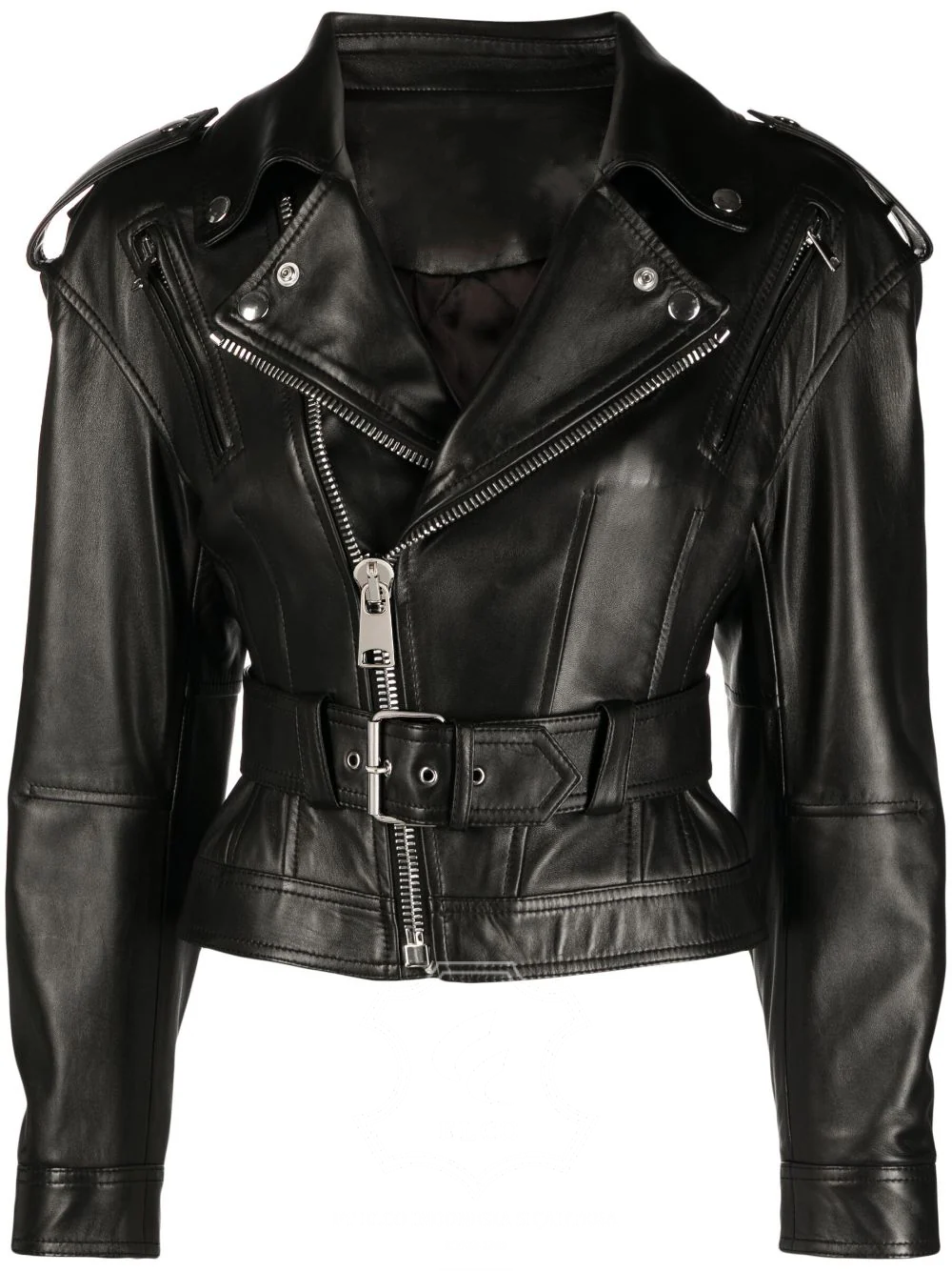 Jaket Kulit Wanita Desain Serong - WS 424