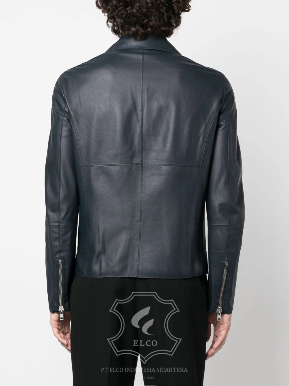 Jaket Kulit Pria Desain Serong - PS 417 - Gambar 4