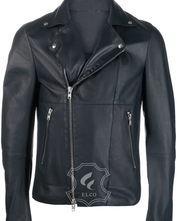 Jaket Kulit Pria Desain Serong - PS 417