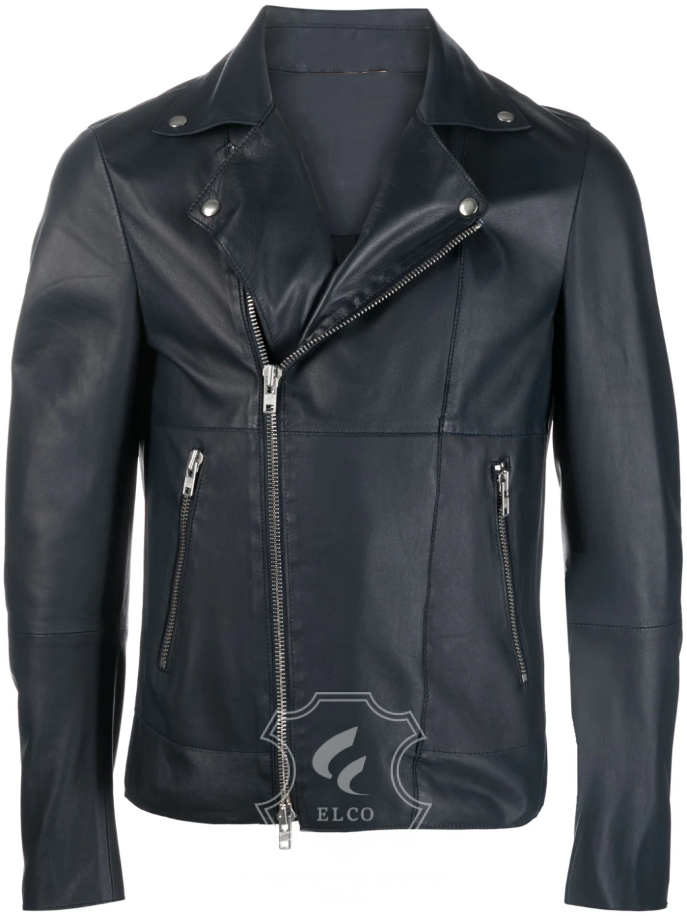 Jaket Kulit Pria Desain Serong - PS 417