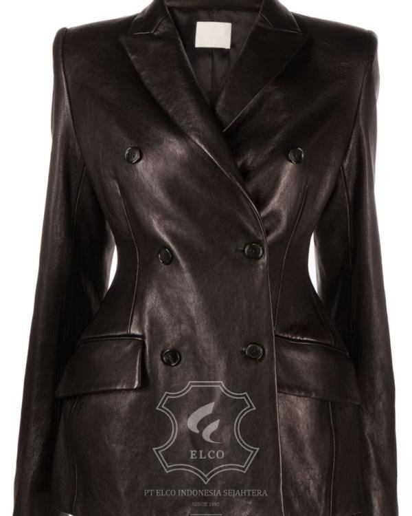 Jaket Kulit Wanita Desain Jas - WJ 419