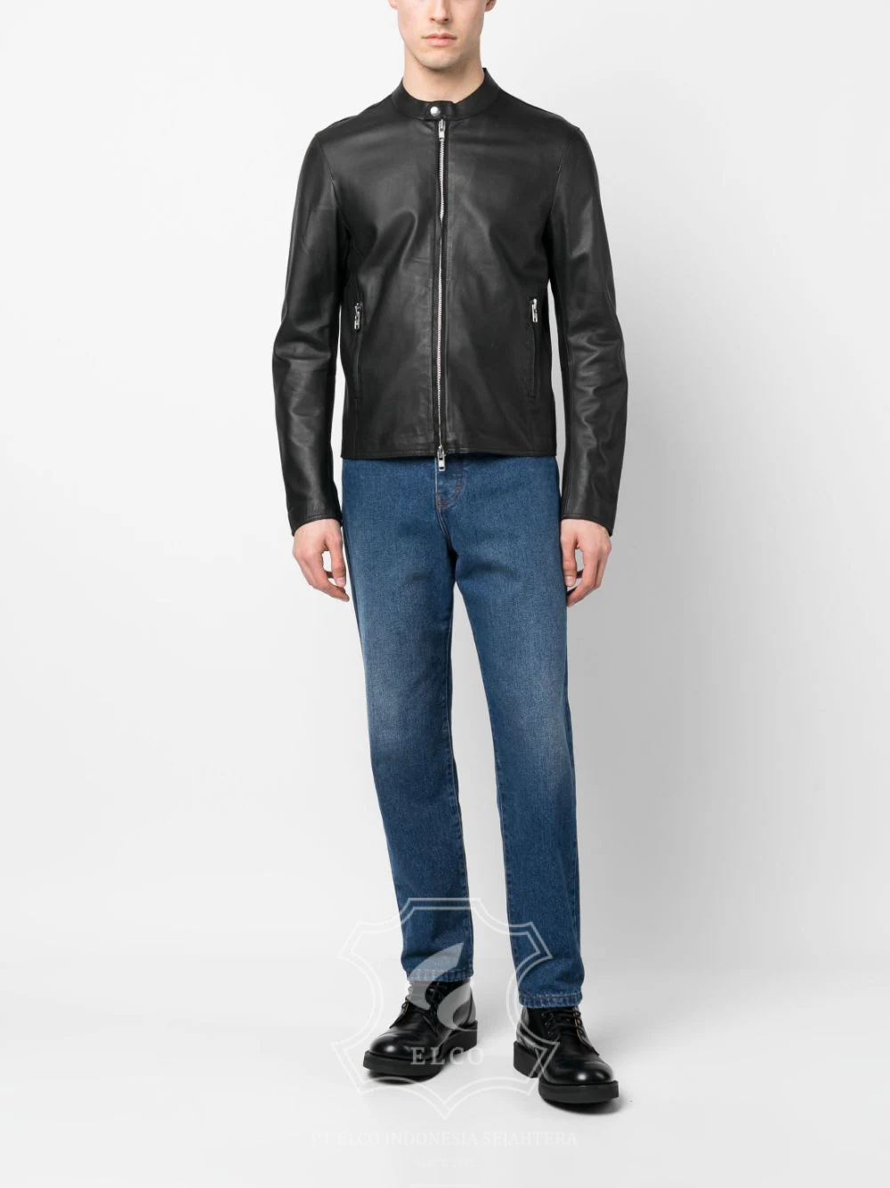 Jaket Kulit Pria Desain Casual - PC 432 - Gambar 2