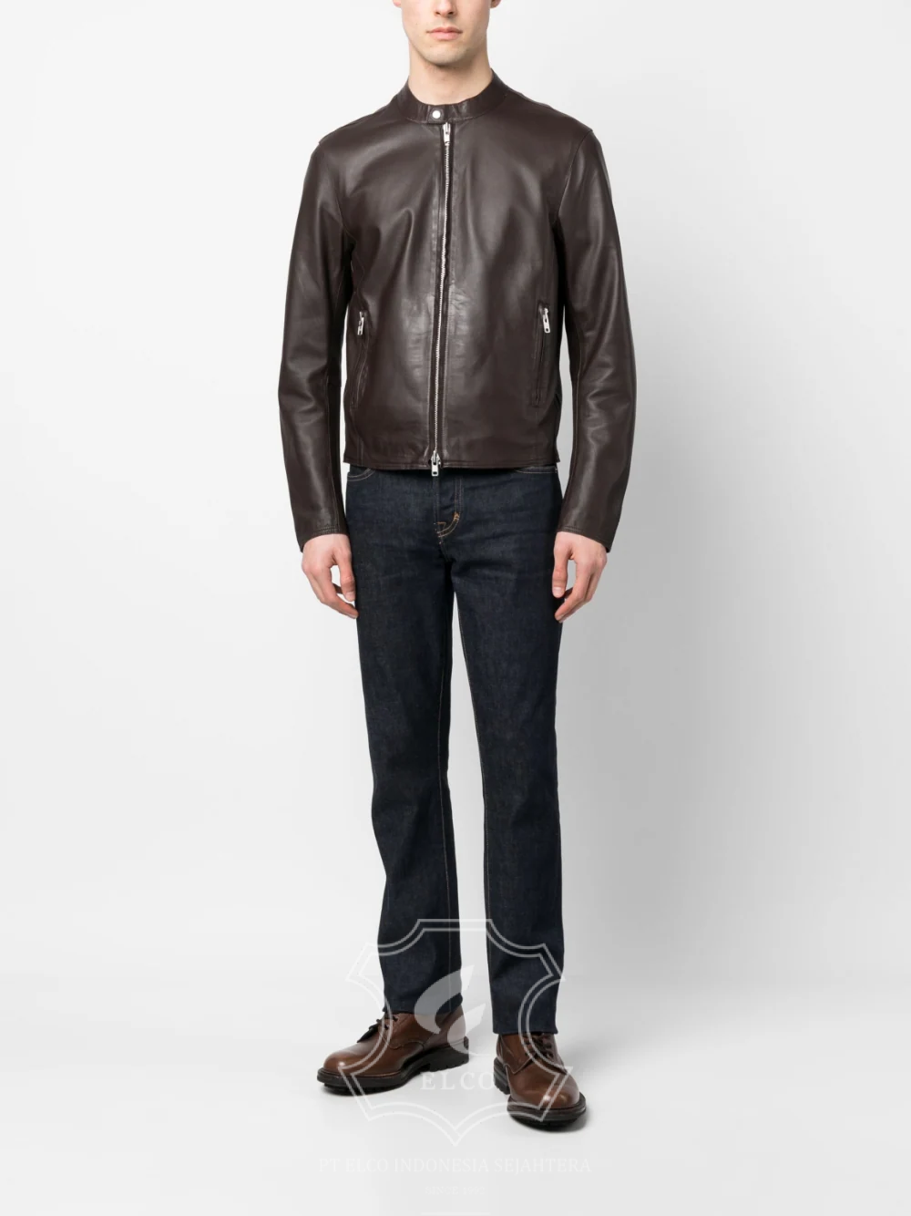 Jaket Kulit Pria Desain Casual - PC 433 - Gambar 2