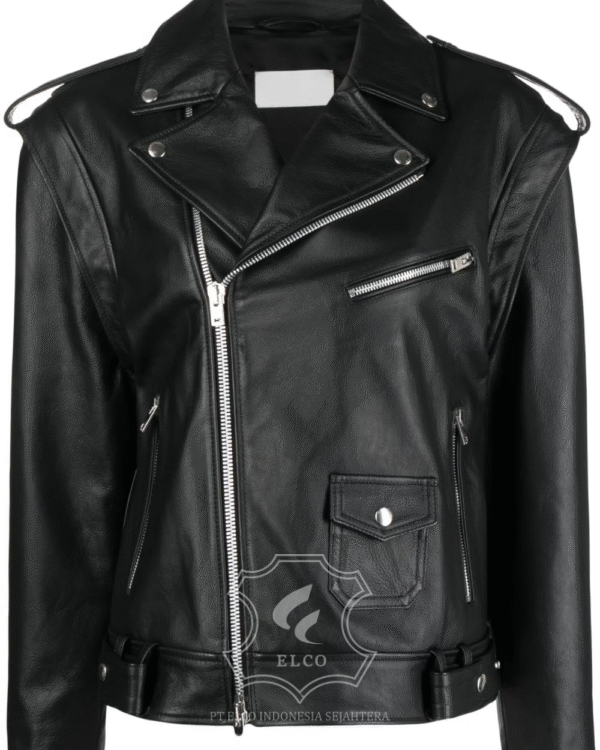 Jaket Kulit Wanita Desain Serong - WS 433