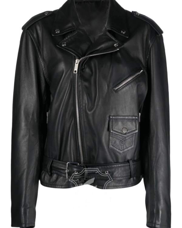 Jaket Kulit Wanita Desain Serong - WS 428