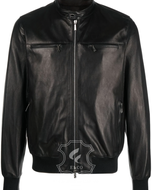 Jaket Kulit Pria Desain Bomber - PCB 458