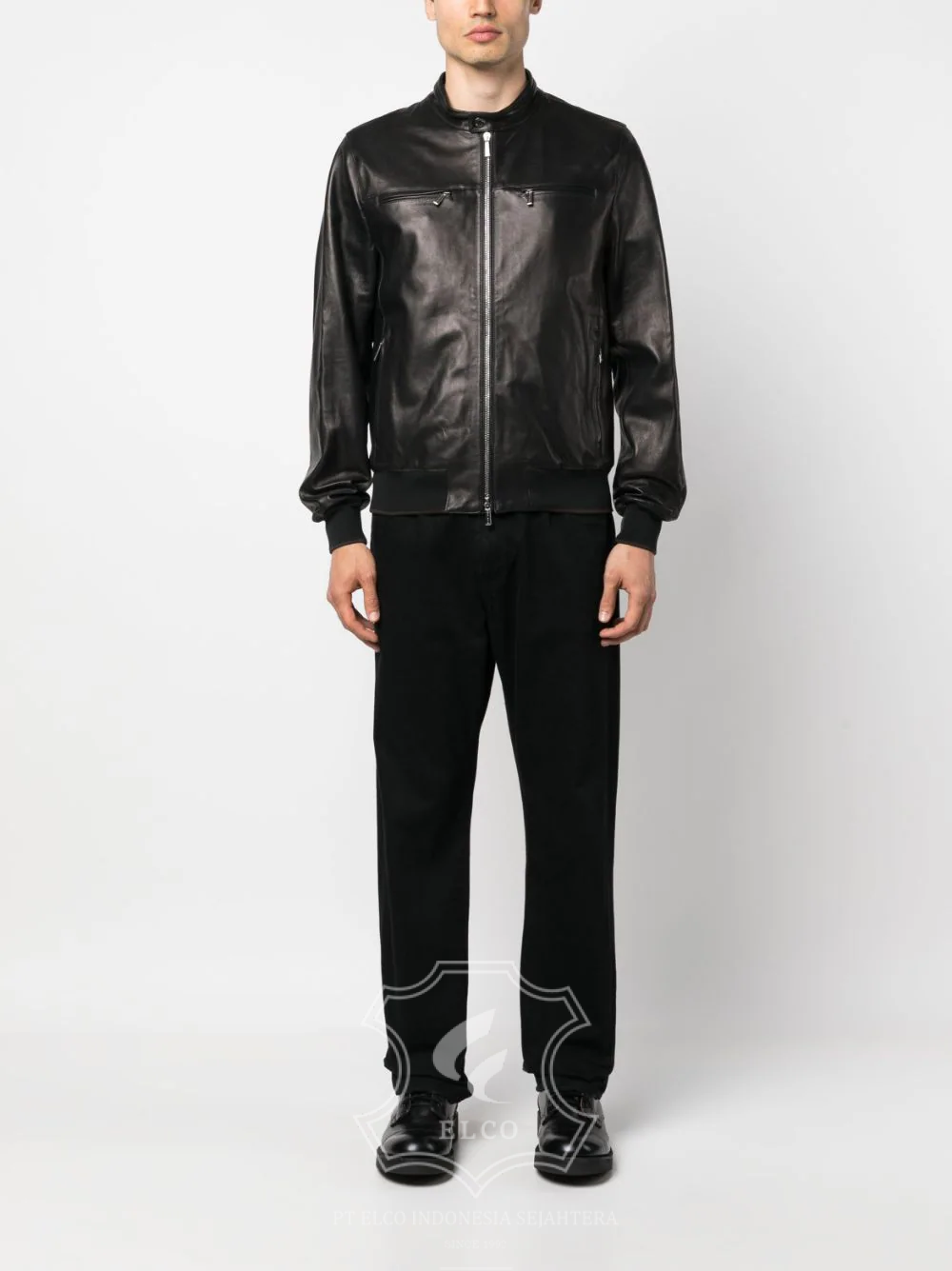 Jaket Kulit Pria Desain Bomber - PCB 458 - Gambar 2