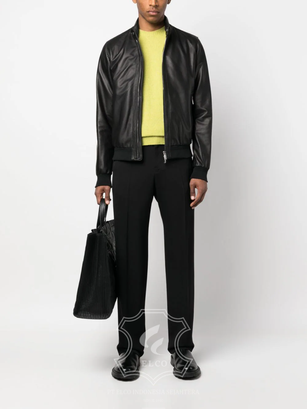 Jaket Kulit Pria Desain Bomber - PCB 461 - Gambar 2