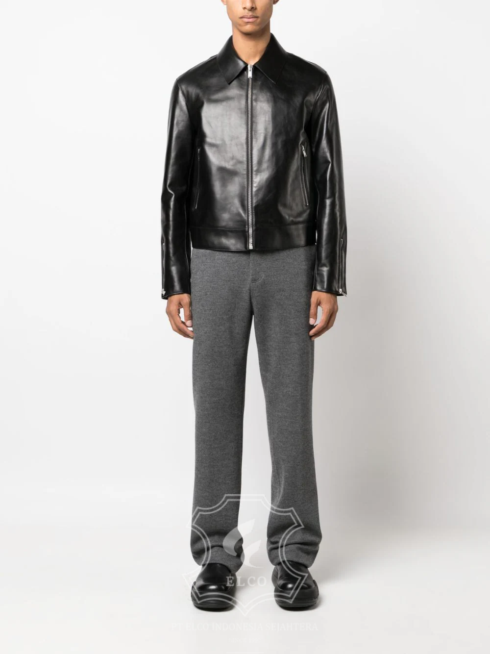 Jaket Kulit Pria Desain Formal - PF 416 - Gambar 2