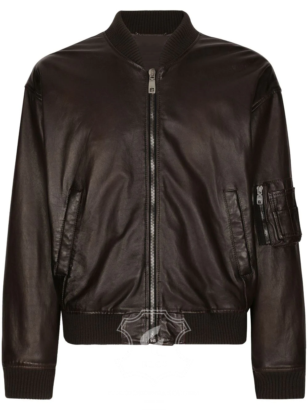 Jaket Kulit Pria Desain Bomber - PCB 455