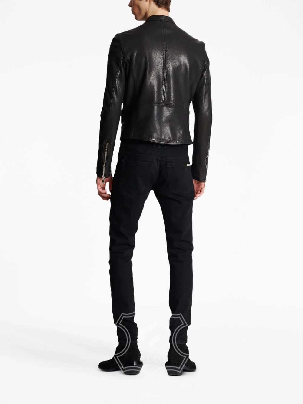 Jaket Kulit Pria Desain Serong - PS 416 - Gambar 2