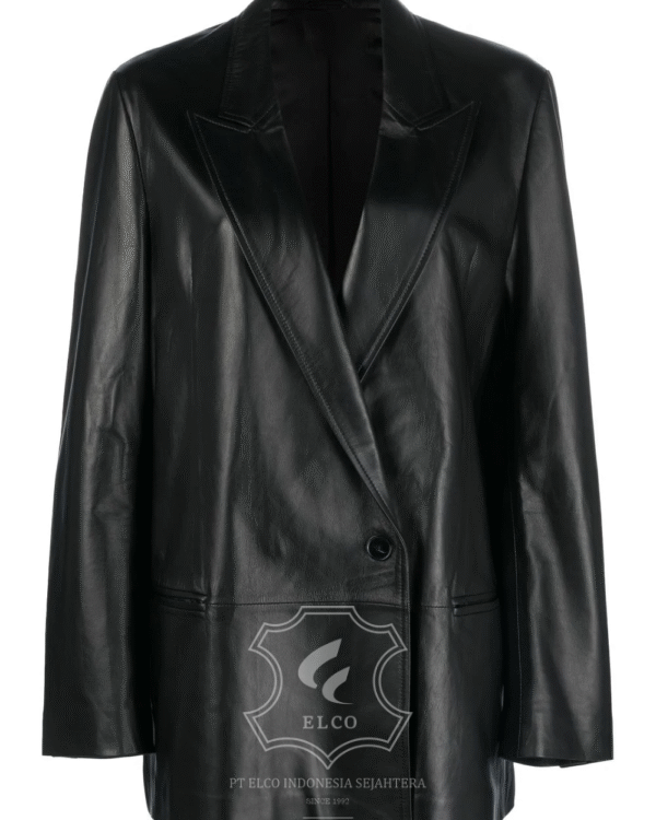 Jaket Kulit Wanita Desain Jas - WJ 435