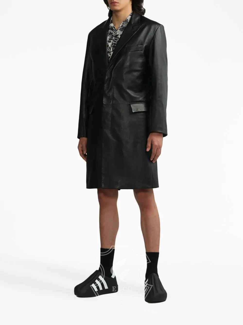 Jaket Kulit Pria Desain Jas - PJ 427 - Gambar 3