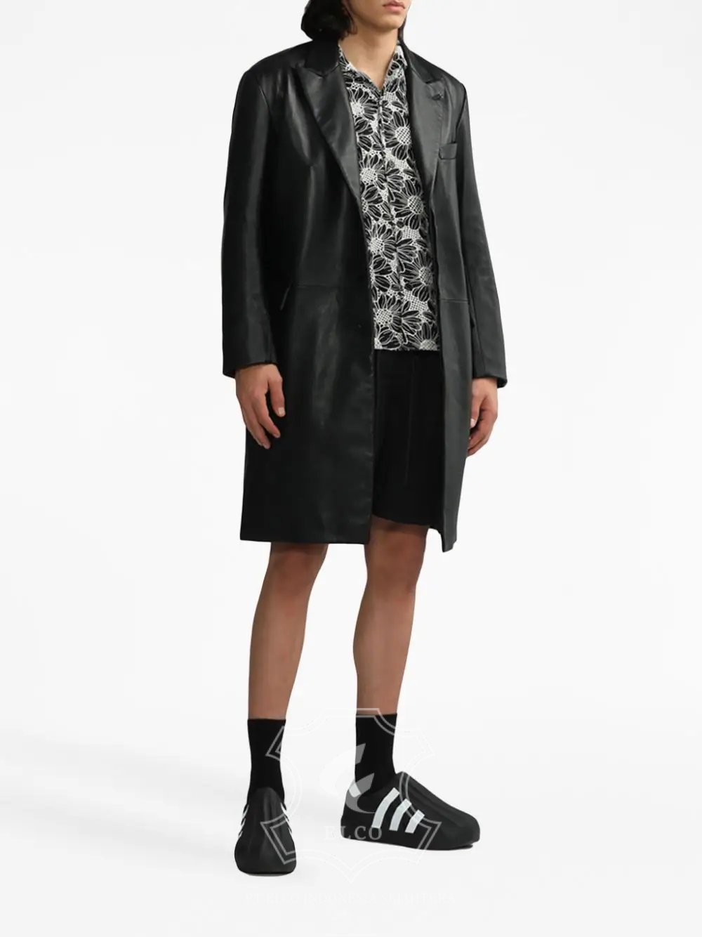 Jaket Kulit Pria Desain Jas - PJ 427 - Gambar 2