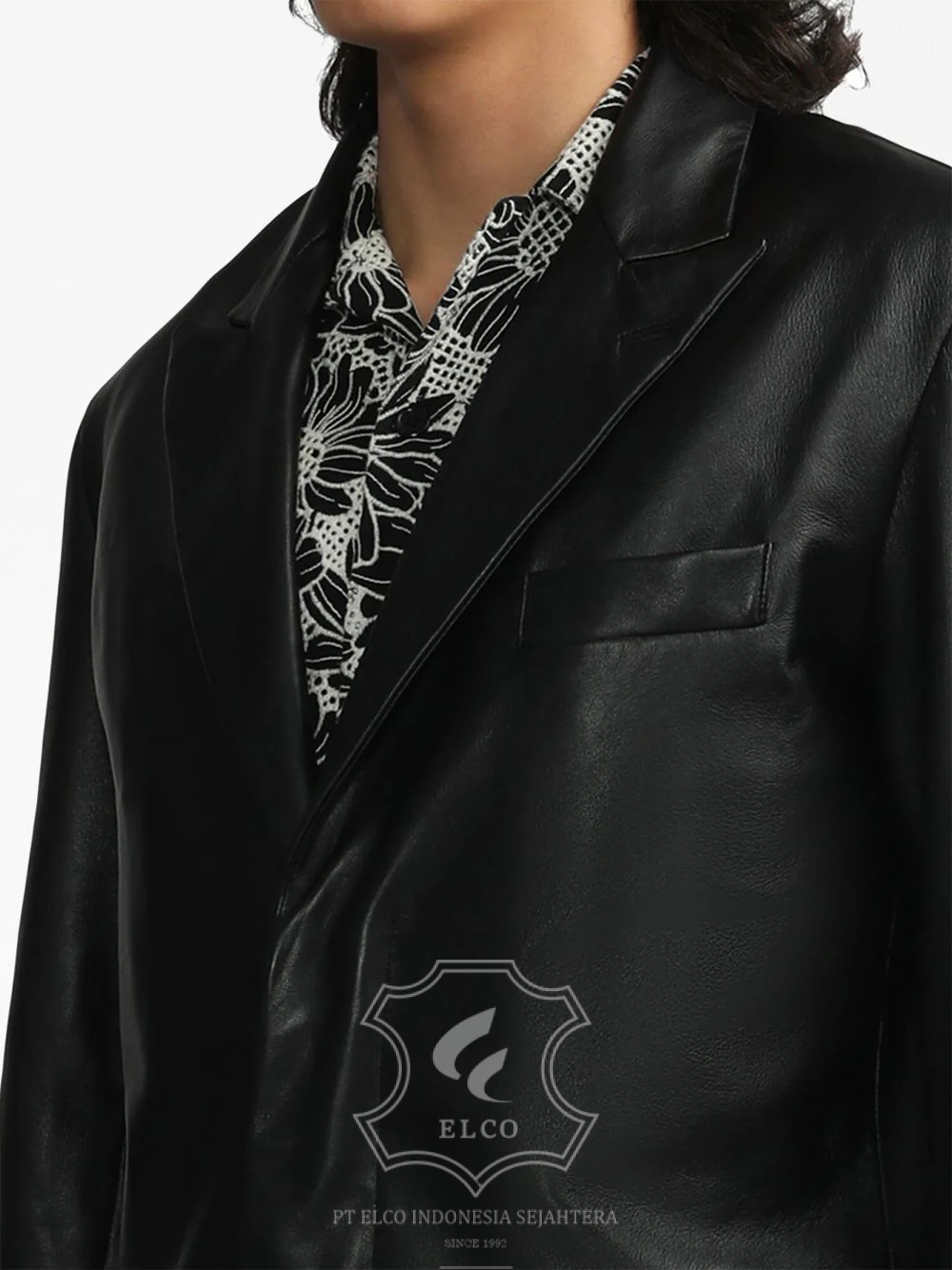 Jaket Kulit Pria Desain Jas - PJ 427 - Gambar 5