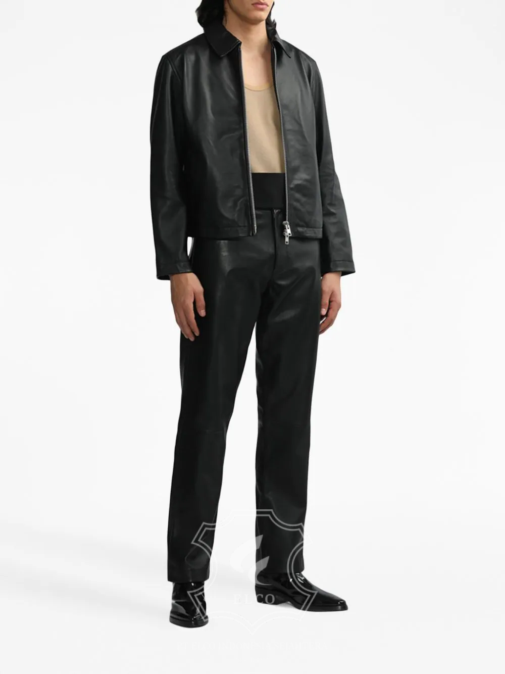 Jaket Kulit Pria Desain Formal - PF 418 - Gambar 2