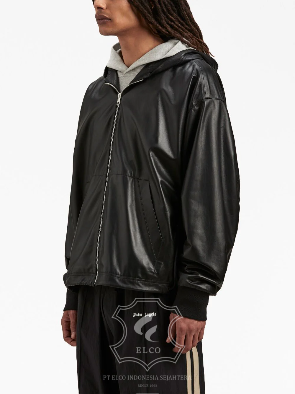 Jaket Kulit Pria Desain Bomber - PCB 427 - Gambar 3