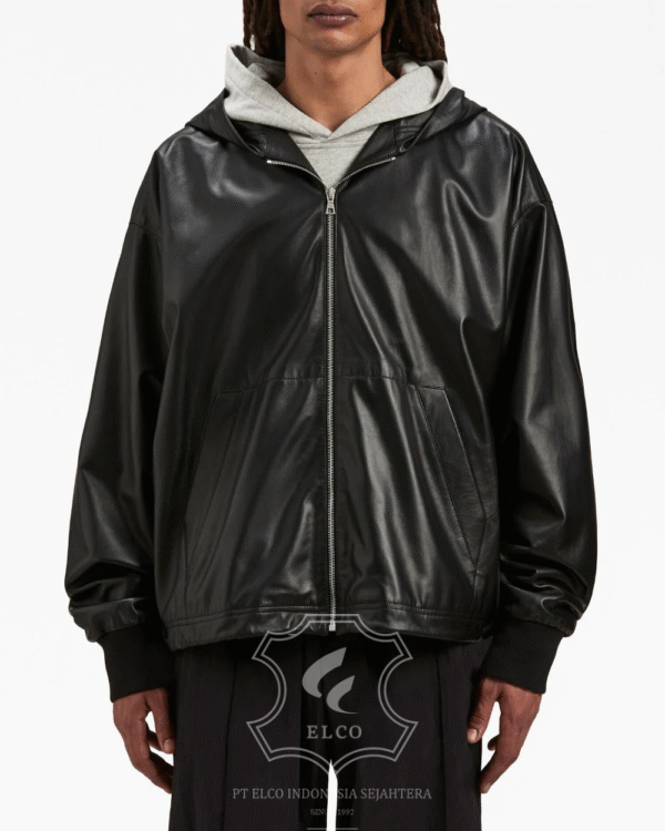 Jaket Kulit Pria Desain Bomber - PCB 427