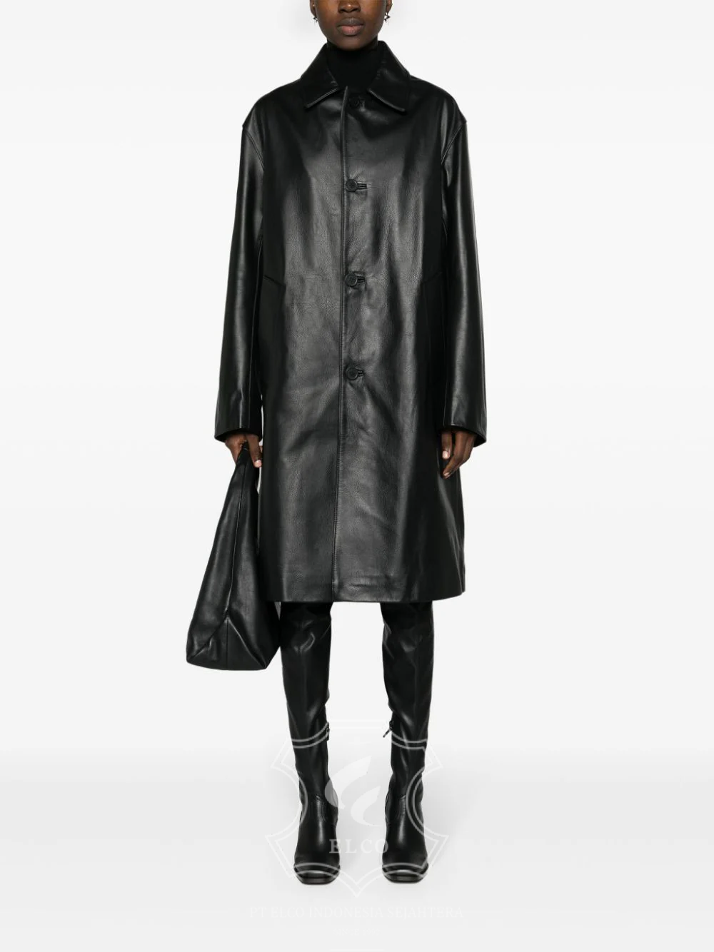 Jaket Kulit Pria Desain Jas - PJ 424 - Gambar 2