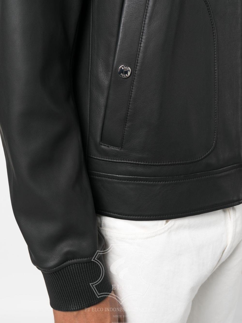 Jaket Kulit Pria Desain Bomber - PCB 433 - Gambar 5