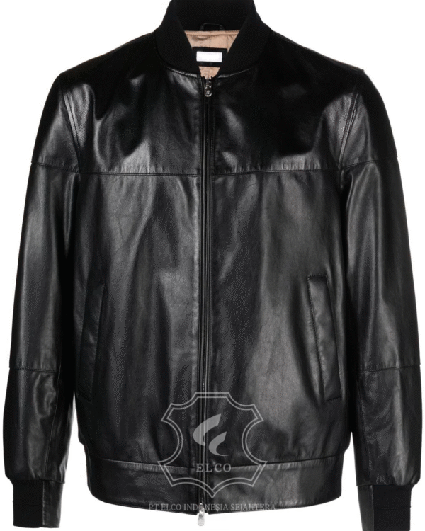 Jaket Kulit Pria Desain Bomber - PCB 431