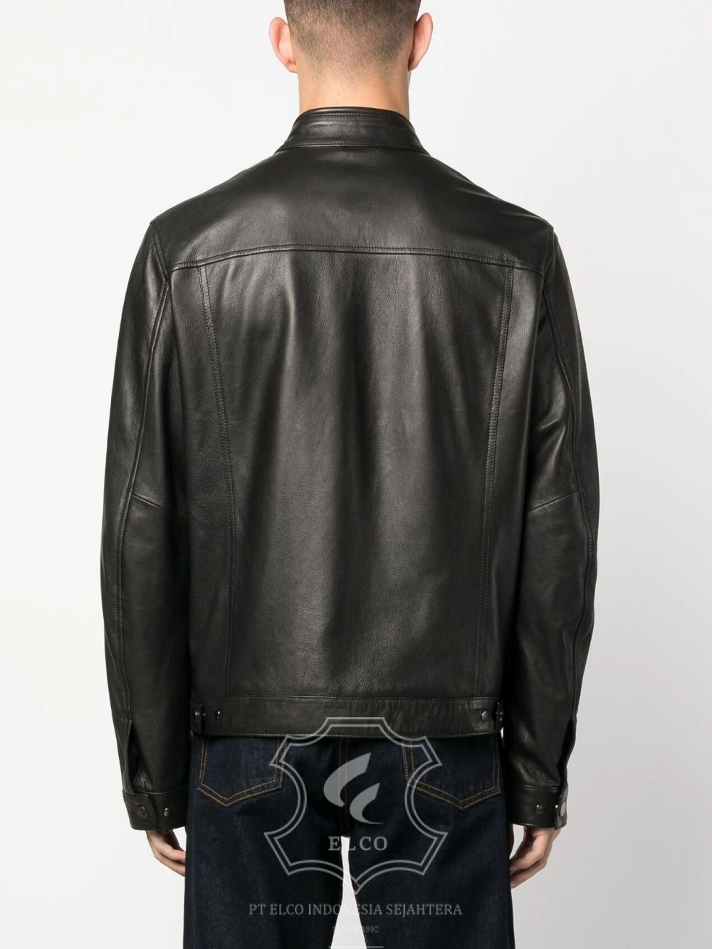 Jaket Kulit Pria Desain Casual - PC 446 - Gambar 5