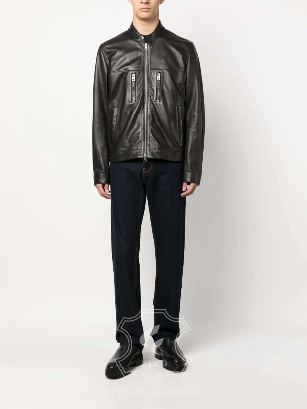 Jaket Kulit Pria Desain Casual - PC 446 - Gambar 2