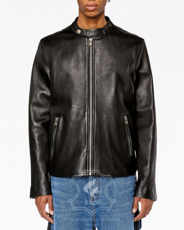 Jaket Kulit Pria Desain Casual - PC 425