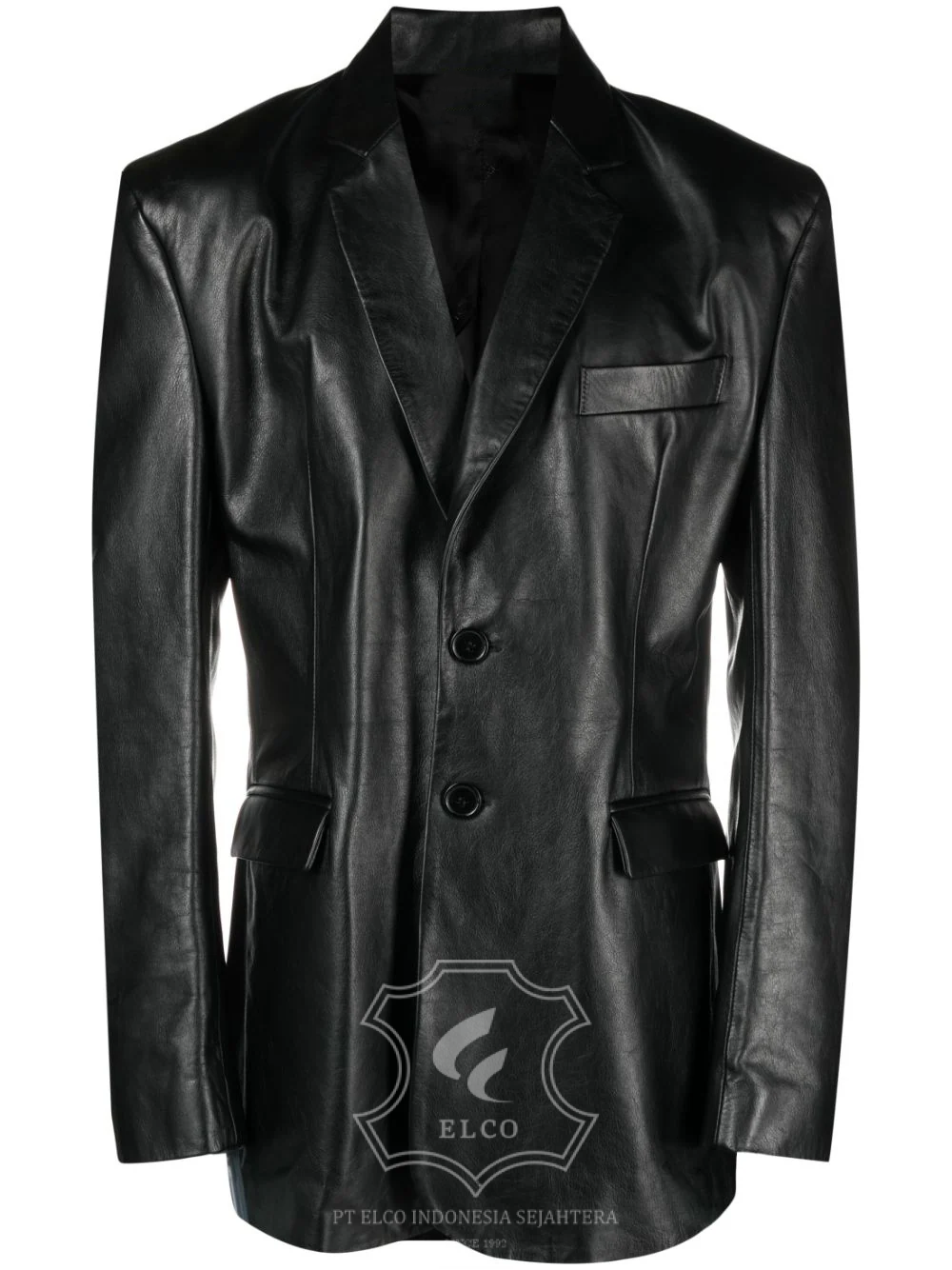 Jaket Kulit Pria Desain Jas - PJ 426