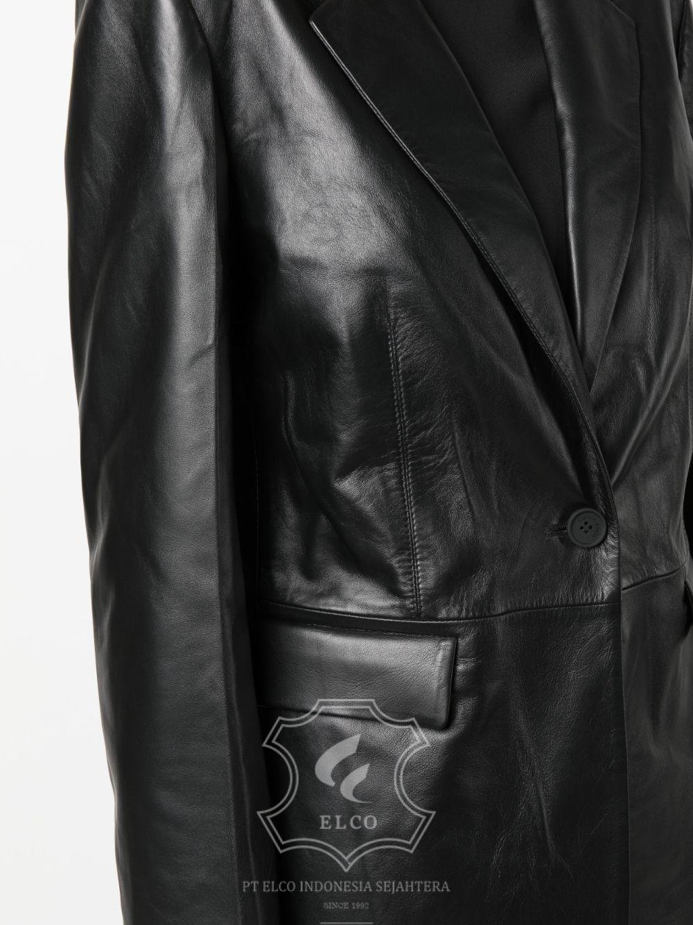 Jaket Kulit Wanita Desain Jas - WJ 425 - Gambar 5