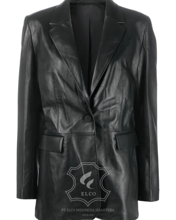 Jaket Kulit Wanita Desain Jas - WJ 425