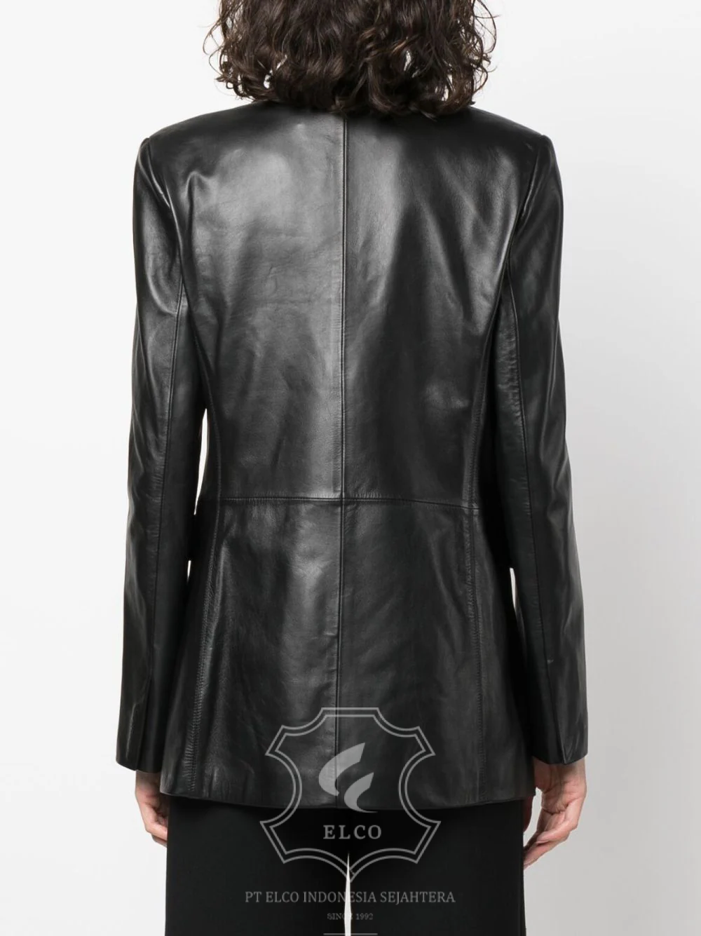 Jaket Kulit Wanita Desain Jas - WJ 425 - Gambar 4