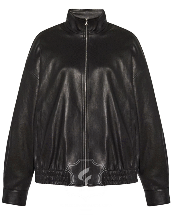 Jaket Kulit Wanita Desain Bomber - WCB 419