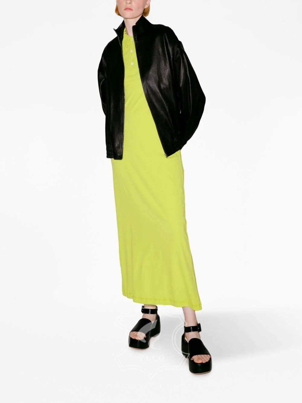 Jaket Kulit Wanita Desain Bomber - WCB 419 - Gambar 3