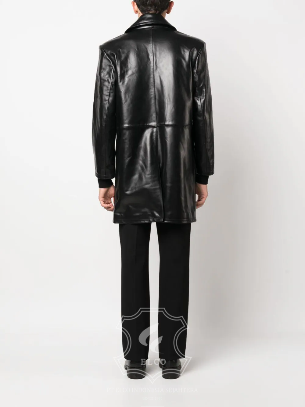 Jaket Kulit Pria Desain Jas - PJ 422 - Gambar 4
