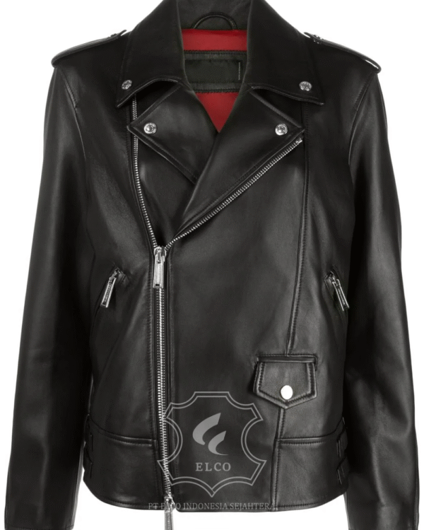Jaket Kulit Wanita Desain Serong - WS 425