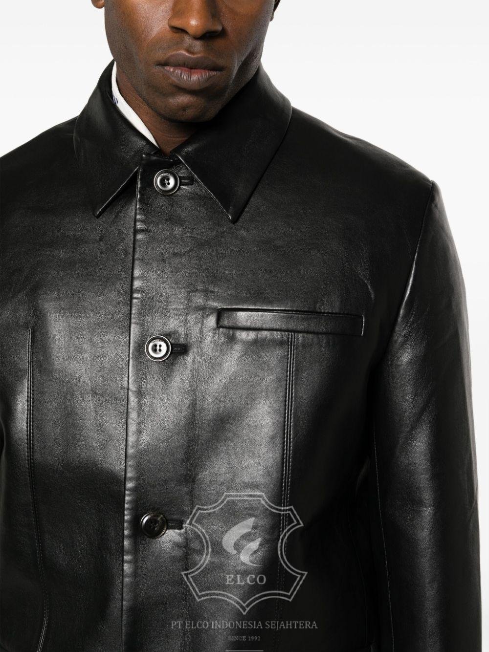 Jaket Kulit Pria Desain Jas - PJ 417 - Gambar 5