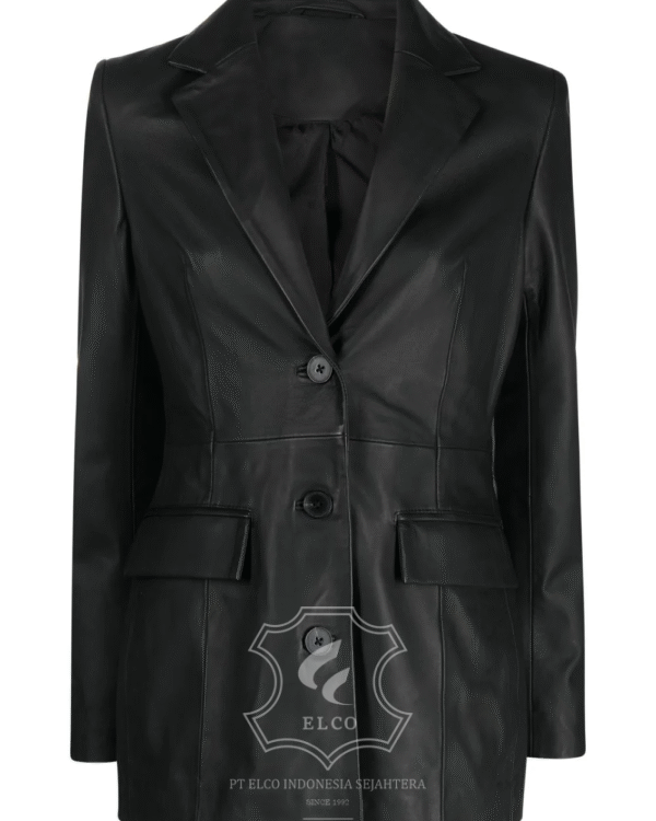 Jaket Kulit Wanita Desain Jas - WJ 432
