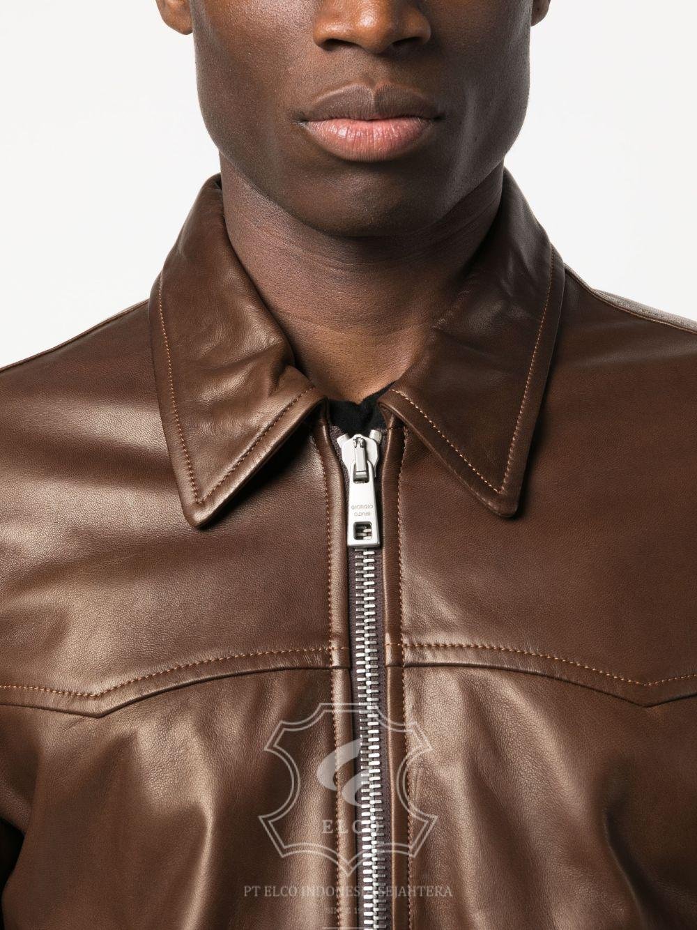 Jaket Kulit Pria Desain Formal - PF 420 - Gambar 5